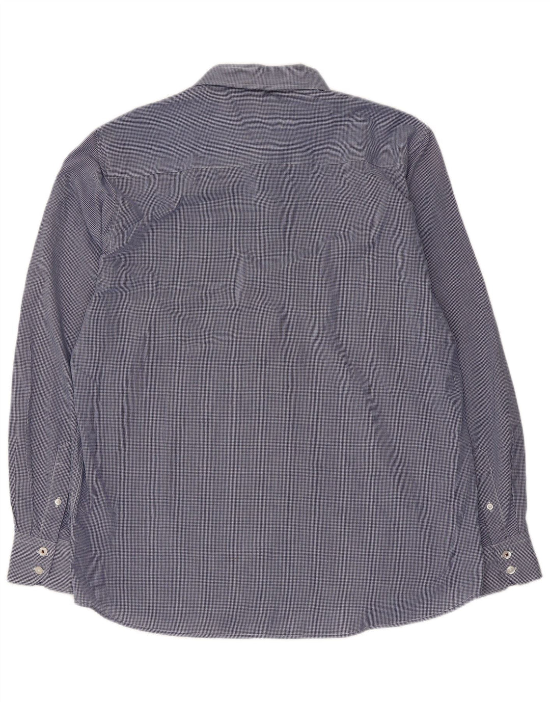 PIERRE CARDIN Herre Regular Fit skjorte 2XL Blå Gingham Polyester