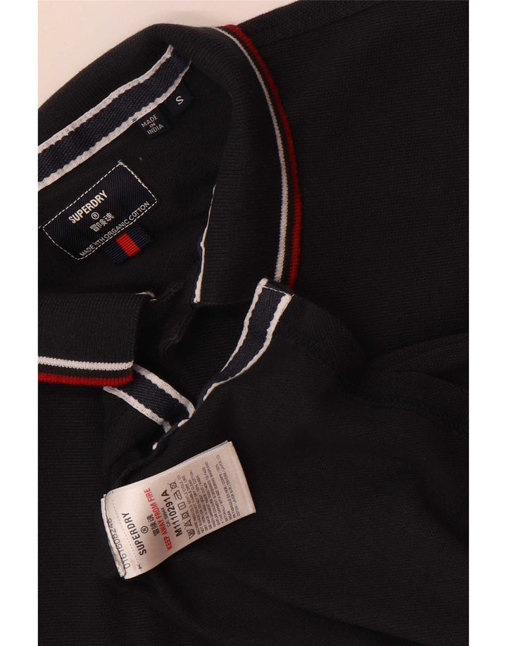 Superdry Herre Regular Fit Polo Shirt Lille marineblå bomuld