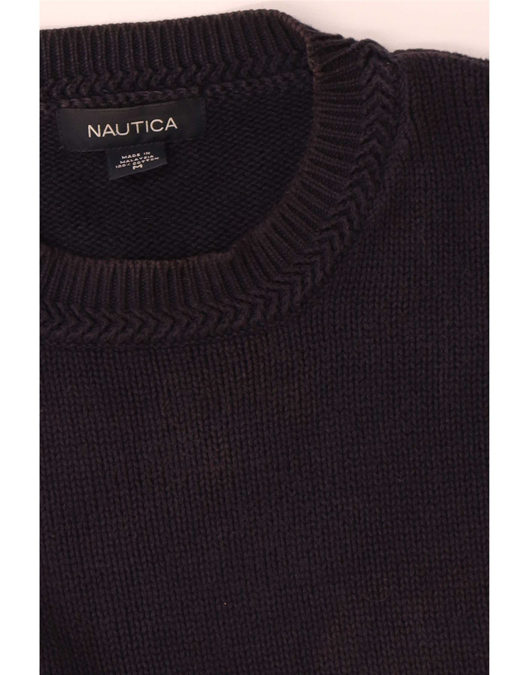 Nautica Herre Loose Fit Crew Neck Jumper Sweater Medium Navy Blue