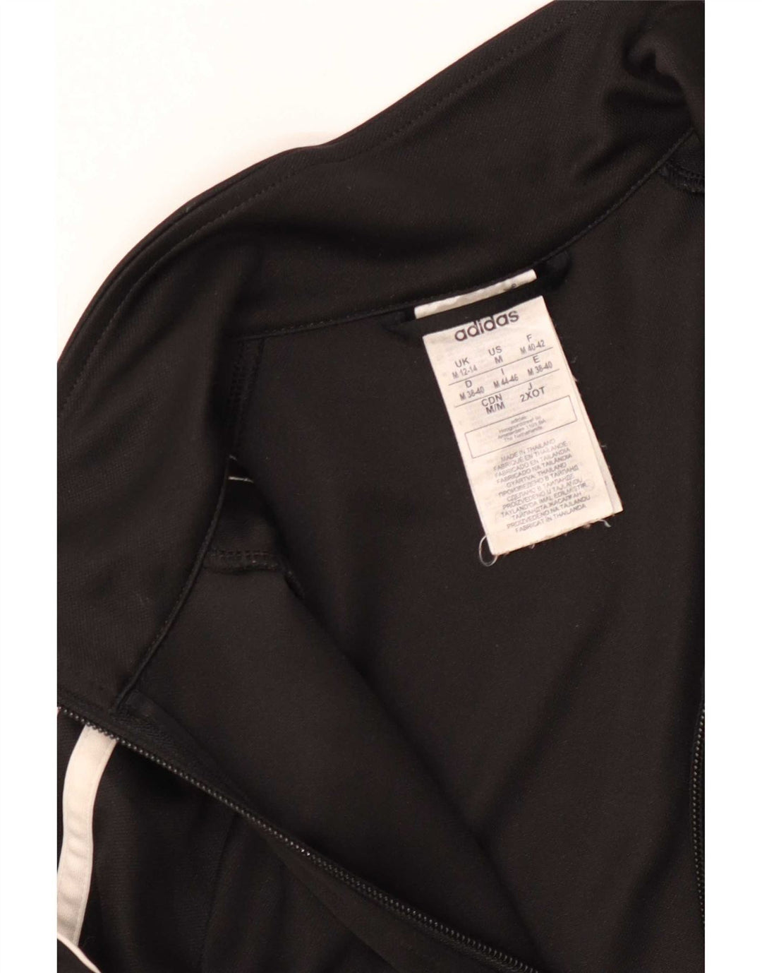 Adidas træningsdragt topjakke til kvinder UK 12/14 Medium Black Polyester