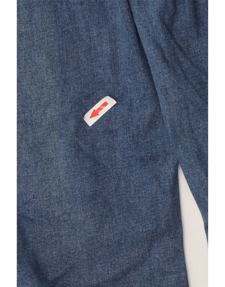 Topshop Dame Højtaljede Flared Jeans W26 L32 Blå Bomuld