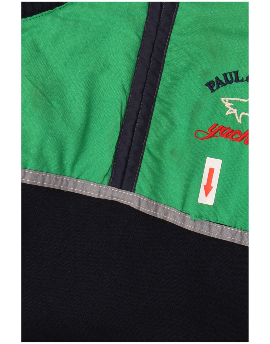 Paul & Shark Herre Zip Neck Jumper Sweater Medium Navy Blue Virgin Wool