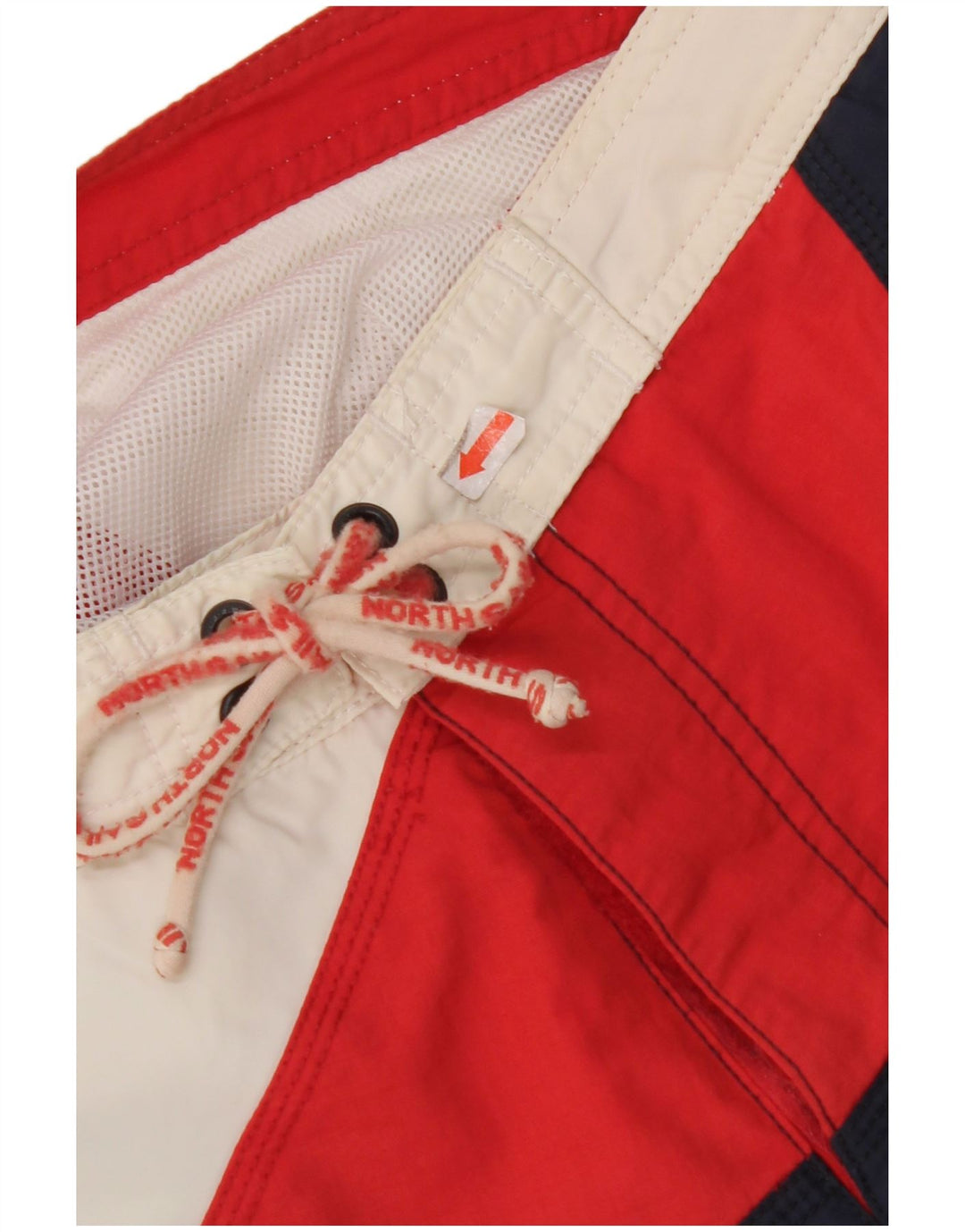 NORTH SAILS Grafiske badeshorts til mænd Small Navy Blue Colourblock
