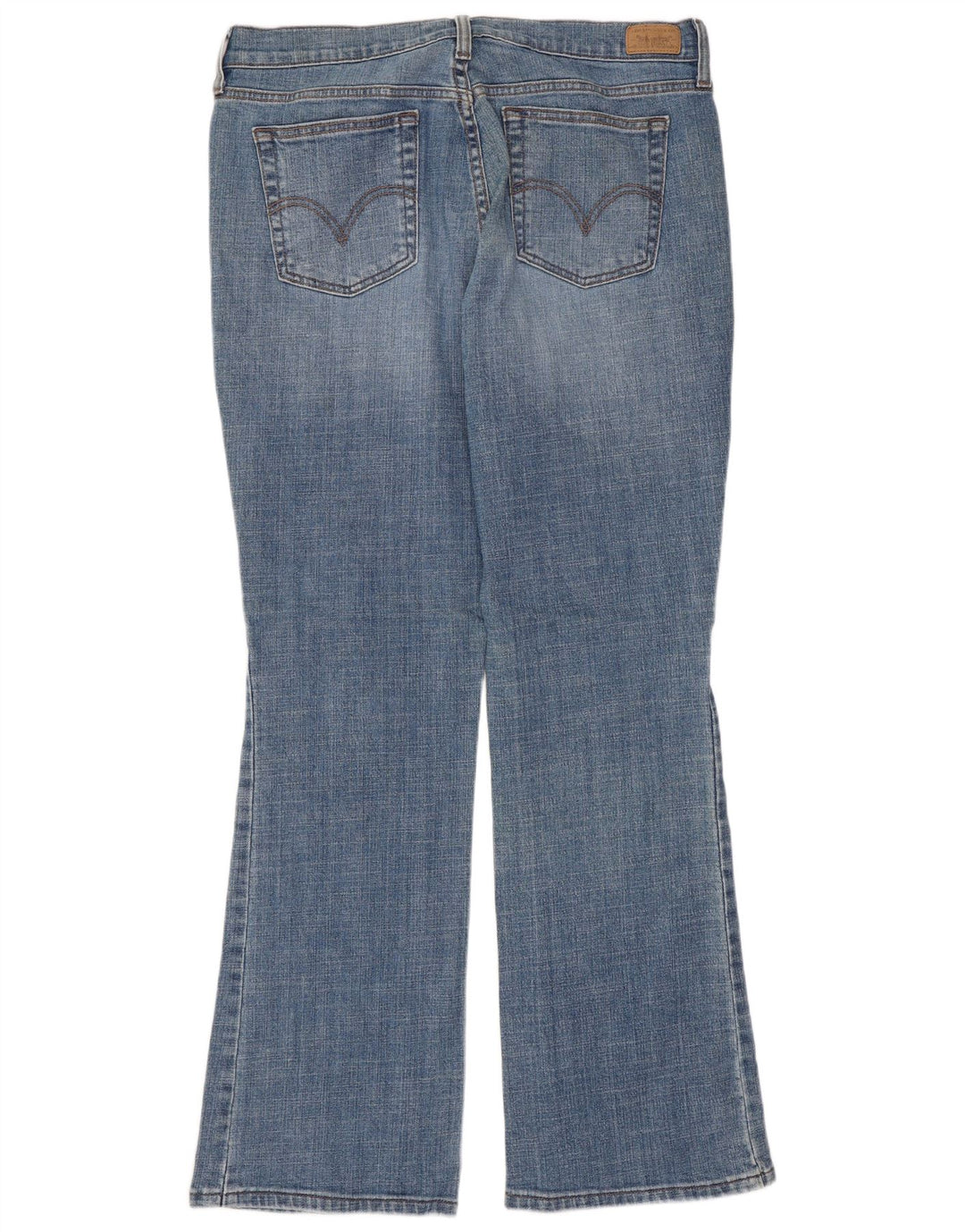 LEVI'S Dame 515 Bootcut Jeans US 12 Large W34 L31 Blå Bomuld