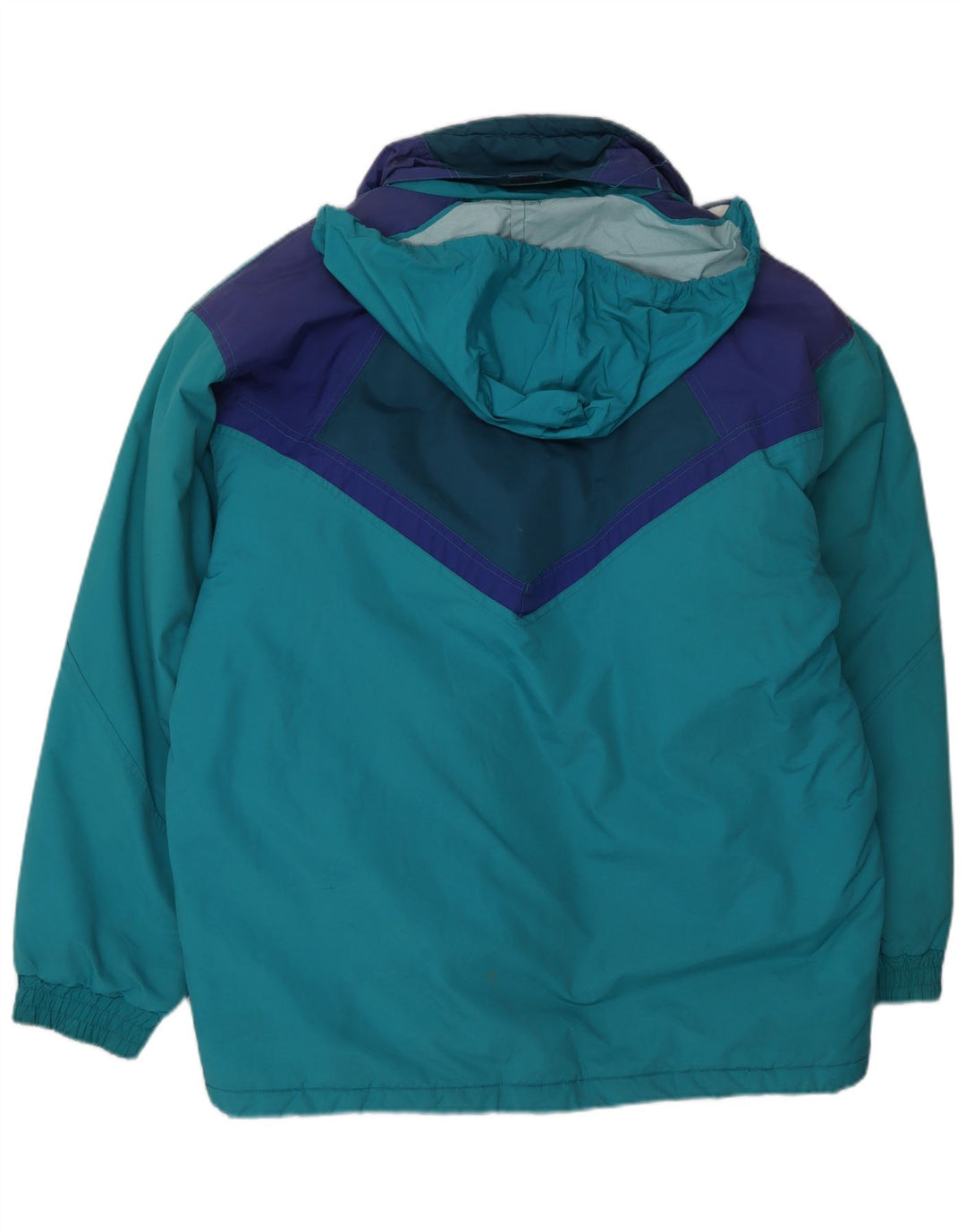 Brugi Skijakke med hætte til mænd UK 40 Large Blue Colourblock