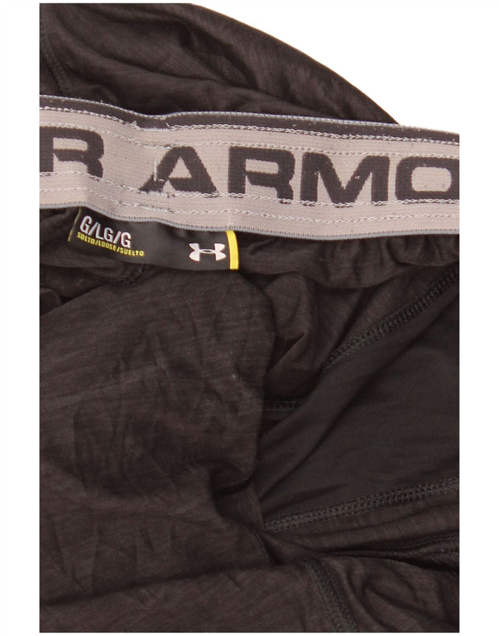 Under Armour Herre Sportshorts Store Sort Flecked
