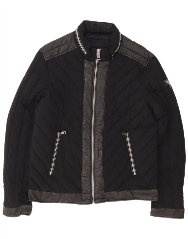 Guess Polstret Herrejakke UK 42 XL Sort Polyethylen