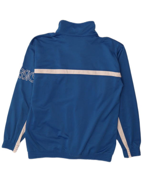 Asics Herre grafisk træningsdragt Topjakke Medium Blue Colourblock Polyester