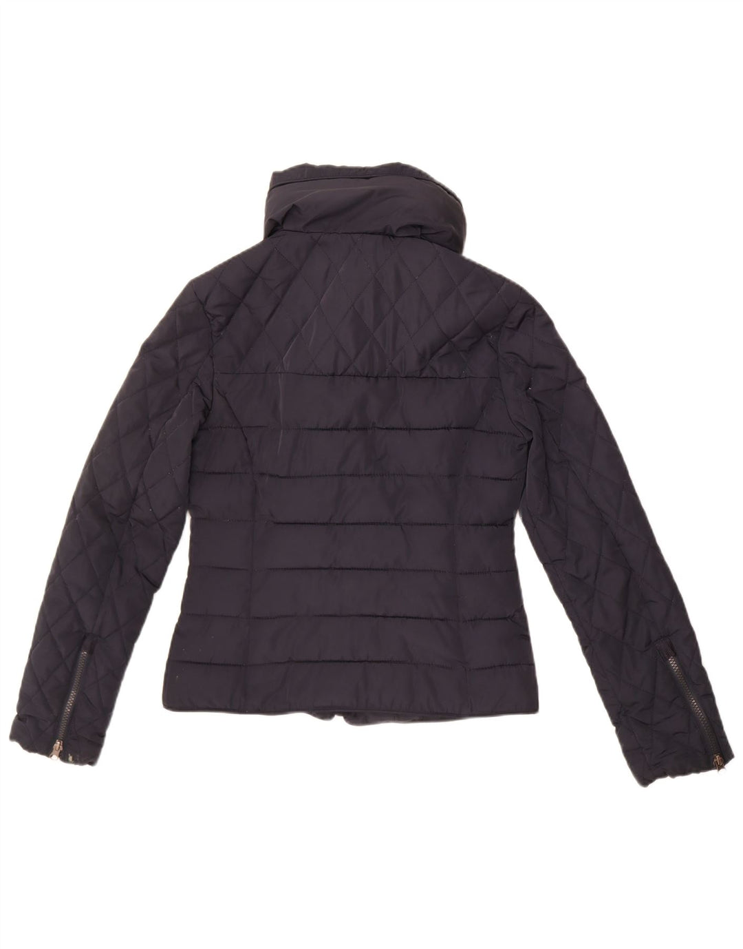 Superdry polstret jakke til kvinder UK 10 Lille marineblå polyester