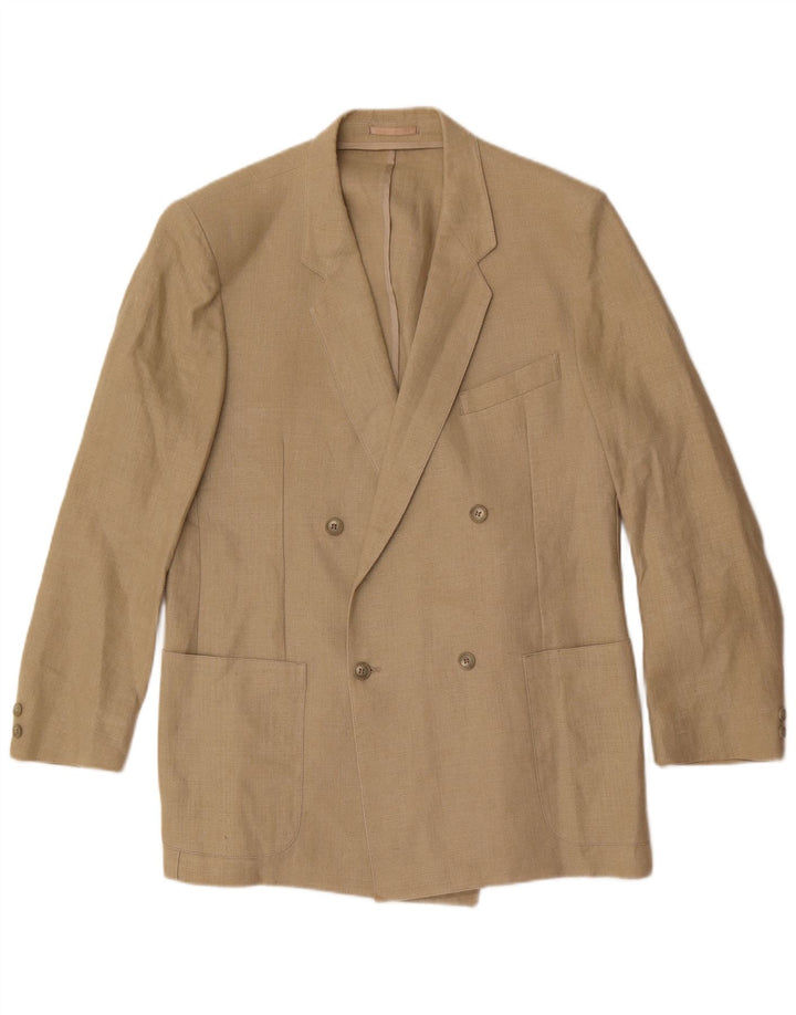 High Sky Herre Double Breasted Blazer Jacket UK 38 Medium Beige