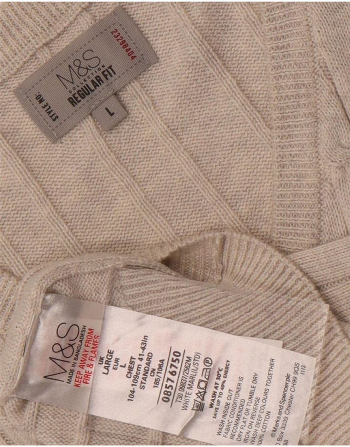 Marks & Spencer Herre Regular Fit Vest Tank Top Stor Grå Bomuld
