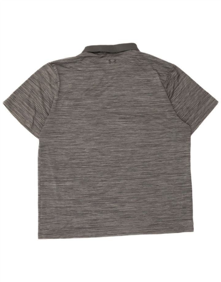 Under Armour Herre Polo Shirt 2XL Gråstribet