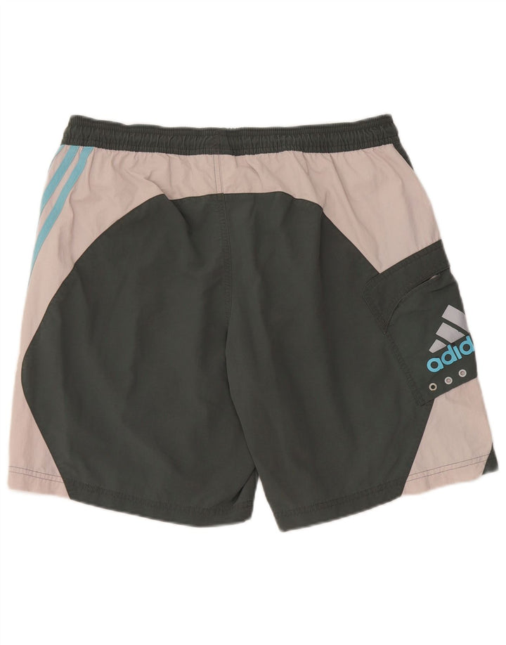 ADIDAS grafiske sportsshorts til mænd Medium Khaki Colourblock Polyamid