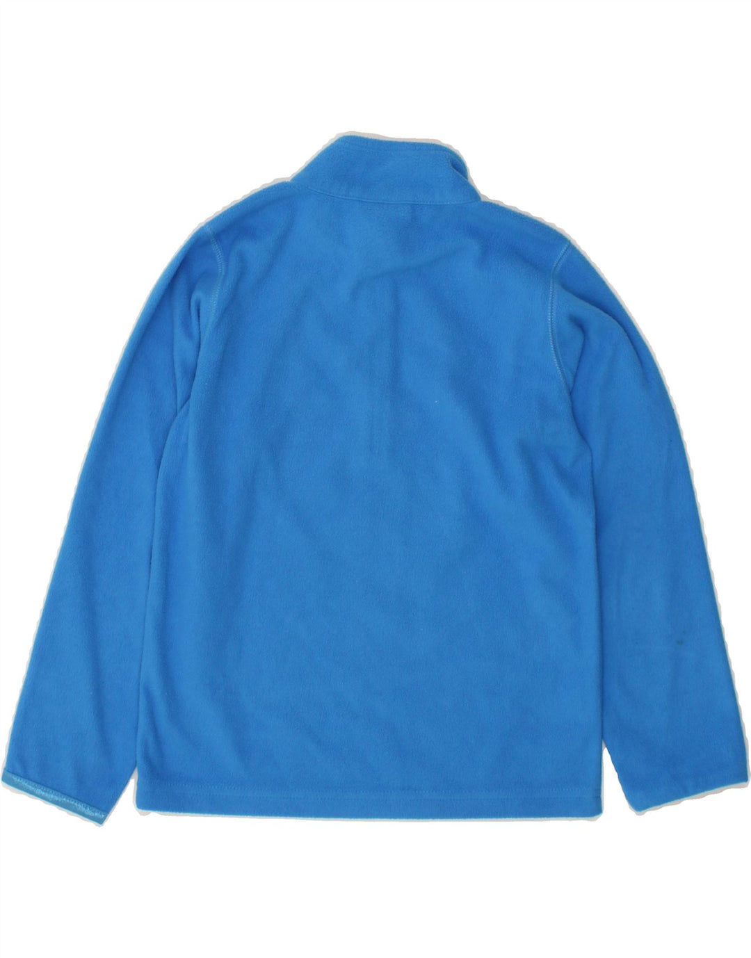CHAMPION Boys Zip Neck Fleece Jumper 5-6 Years XS Blue Polyester Vintage Champion and Second-Hand Champion from Messina Hembry 