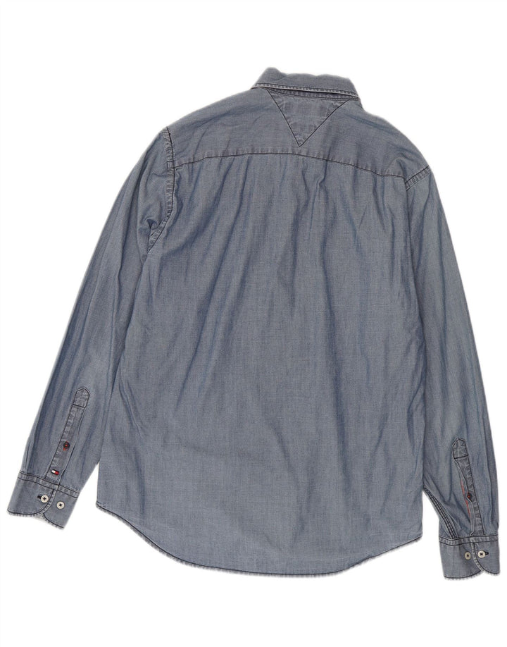 TOMMY HILFIGER Herre New York Fit skjorte Medium Blue Bomuld