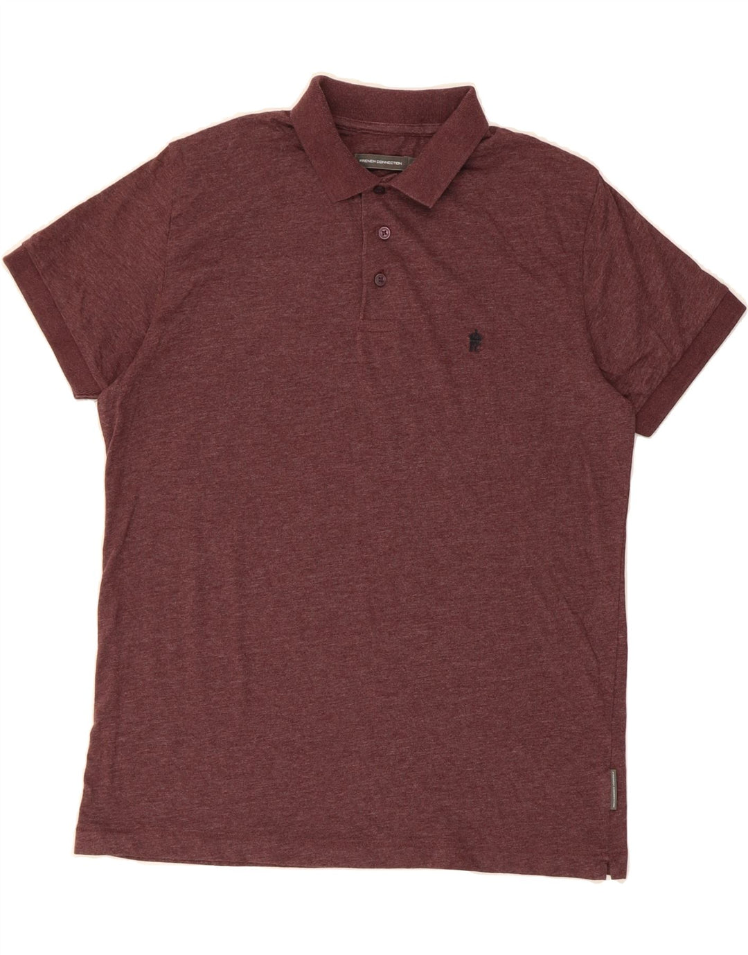 FRENCH CONNECTION Mens Polo Shirt Large Burgundy Cotton Vintage French Connection and Second-Hand French Connection from Messina Hembry 