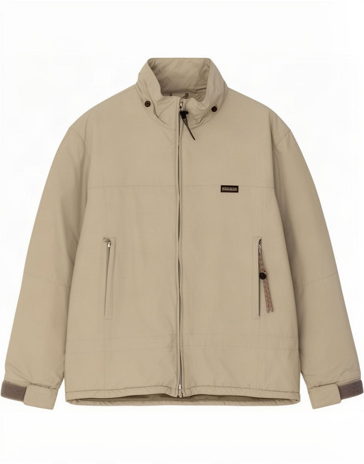 Napapijri Herre Windbreaker Jacket UK 38 Medium Beige Polyamid