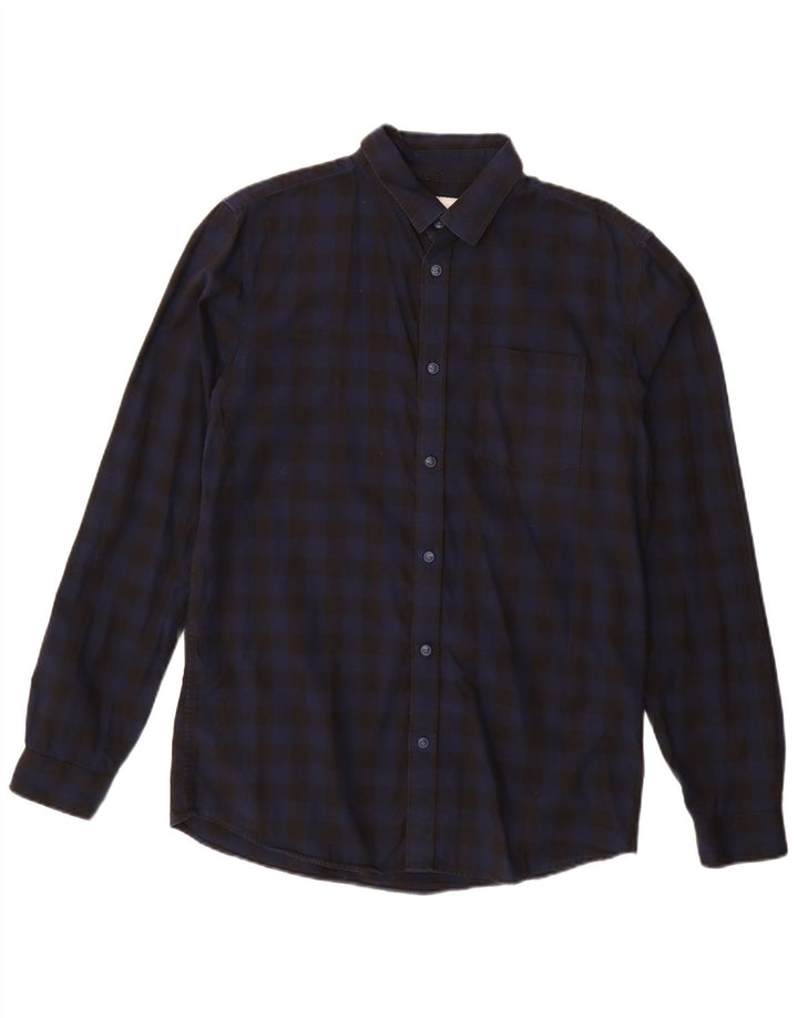 JACK & JONES Herre Slim Fit skjorte Stor sort Gingham Bomuld