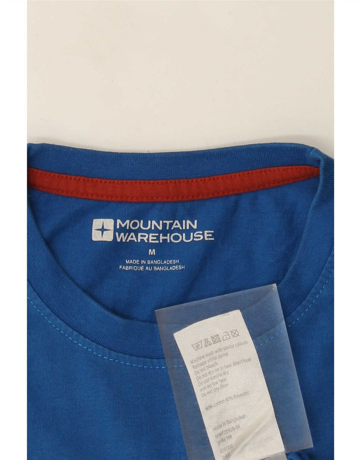 Mountain Warehouse Herre Regular Graphic T-Shirt Top Medium Blue Bomuld