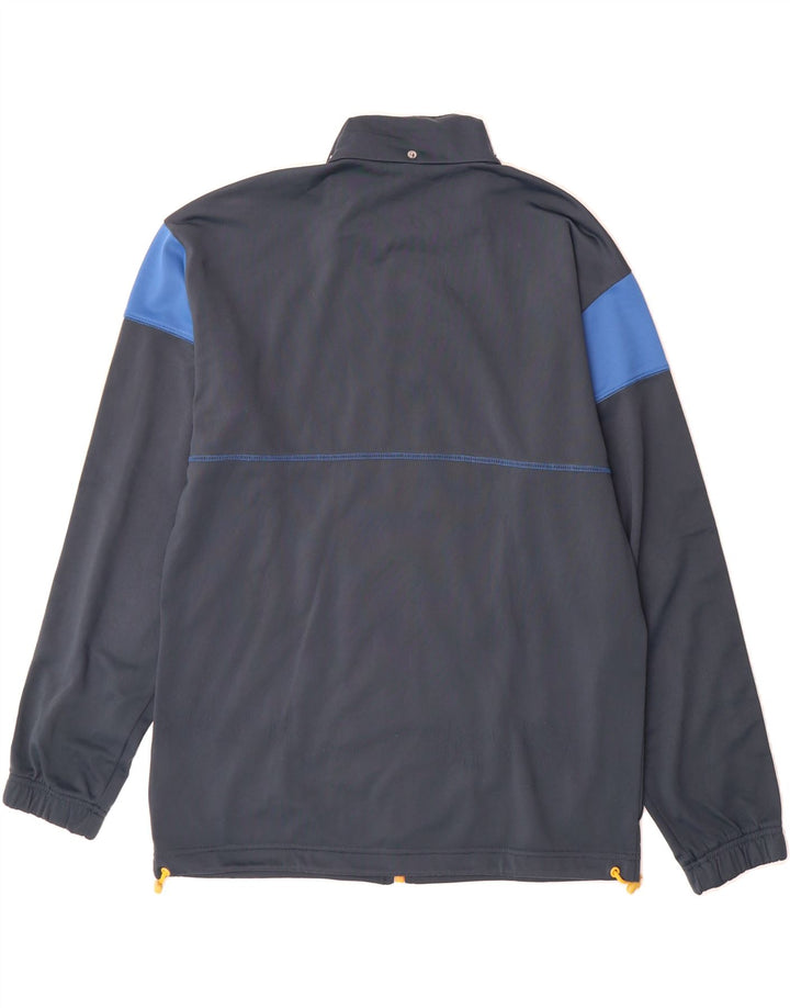 FILA Boys Tracksuit Top Jacket 13-14 Years Navy Blue Colourblock Polyester Vintage Fila and Second-Hand Fila from Messina Hembry 