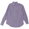 GIAN MARCO VENTURI Mens Shirt Size 44 17 1/2 XL Blue Gingham Cotton