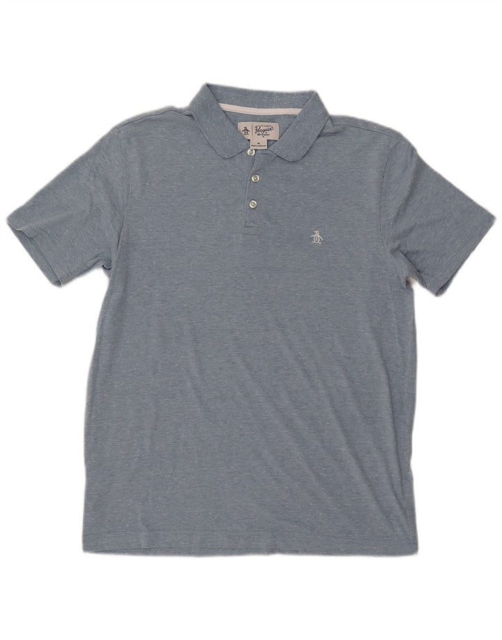 PENGUIN Herre poloshirt Medium Blue Flecked Bomuld