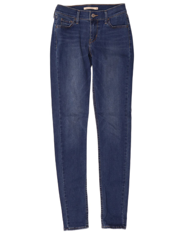 Levi's Dame 710 Super Skinny Jeans W26 L32 Blå Bomuld