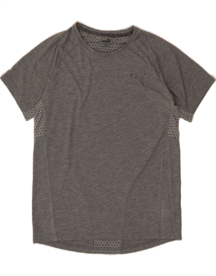 PUMA Mens T-Shirt Top Large Grey Polyester Vintage Puma and Second-Hand Puma from Messina Hembry 