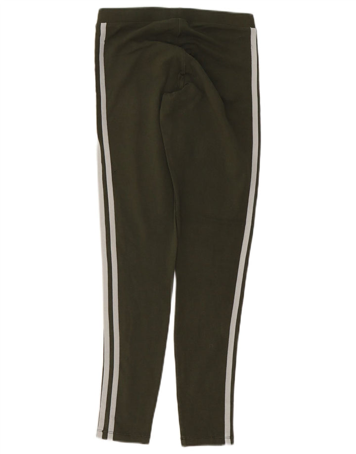 Adidas Dame Leggings UK 8 Small Khaki Cotton