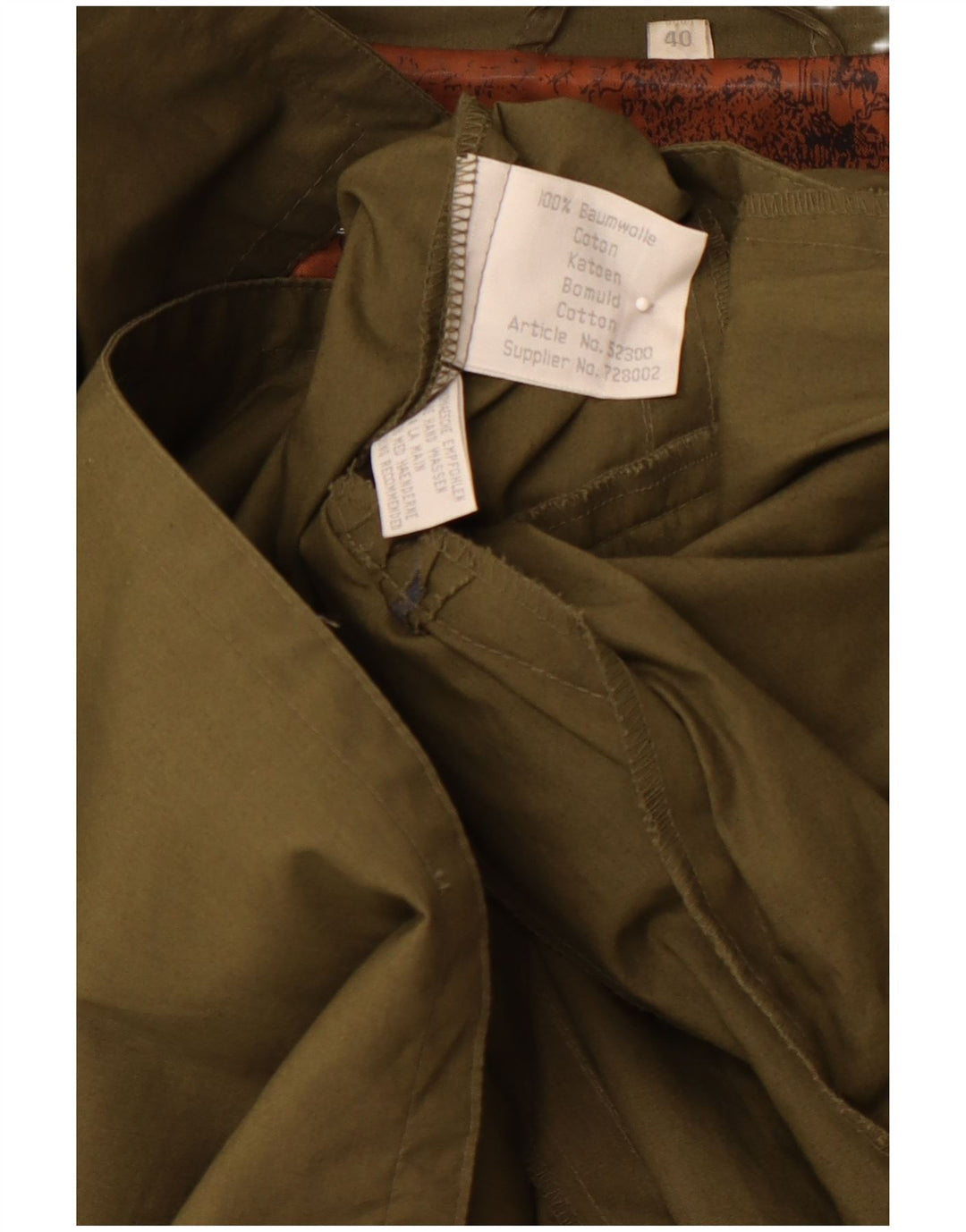 VINTAGE Trench Coat til kvinder EU 40 Medium Khaki Bomuld