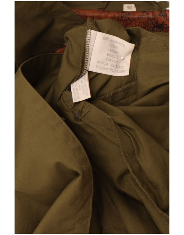 VINTAGE Trench Coat til kvinder EU 40 Medium Khaki Bomuld