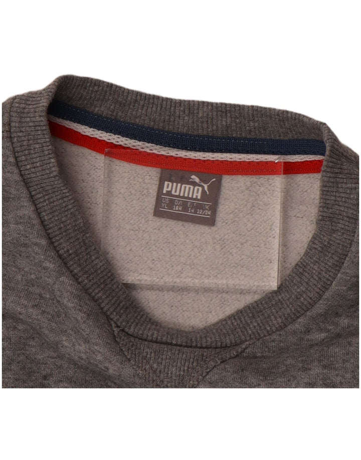 PUMA Graphic Sweatshirt Jumper til drenge 13-14 år Grå