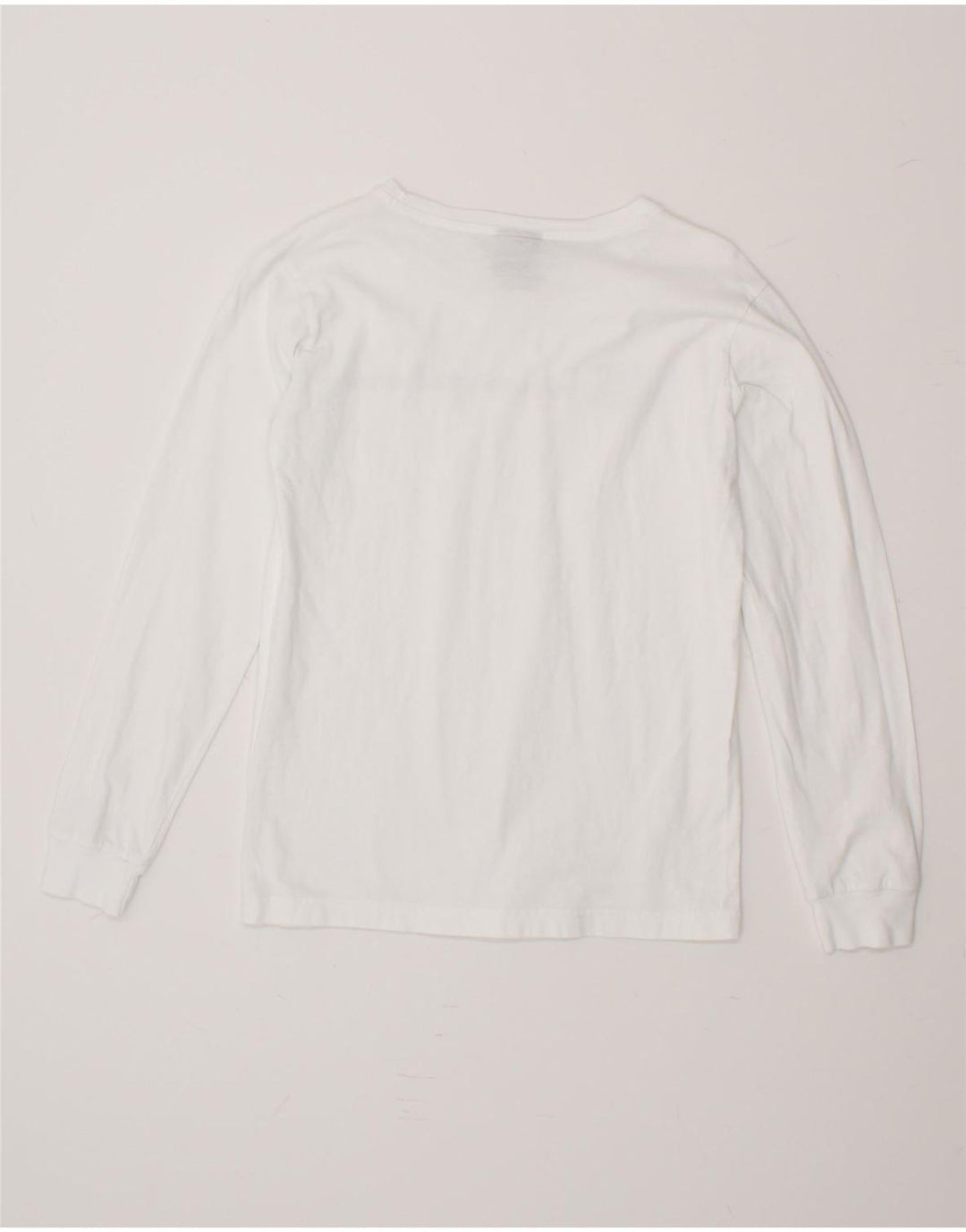 CHAMPION Boys Graphic Top Long Sleeve 11-12 Years Large White Cotton Vintage Champion and Second-Hand Champion from Messina Hembry 