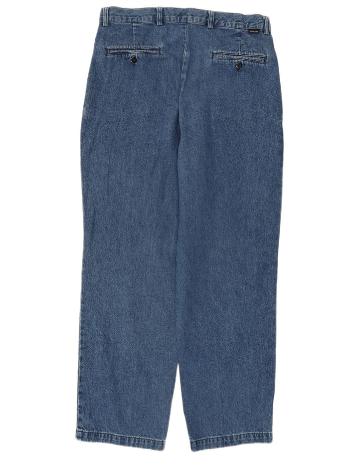 Dockers Dame Classic Fit Straight Jeans W34 L30 Blå Bomuld