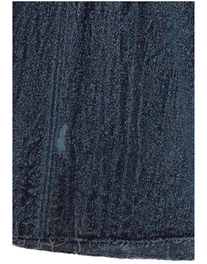 VINTAGE Dame højtaljet denimnederdel W28 Medium Blue