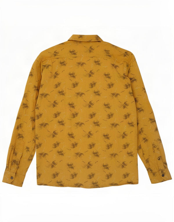 Vintage Mens Graphic Shirt Small Yellow