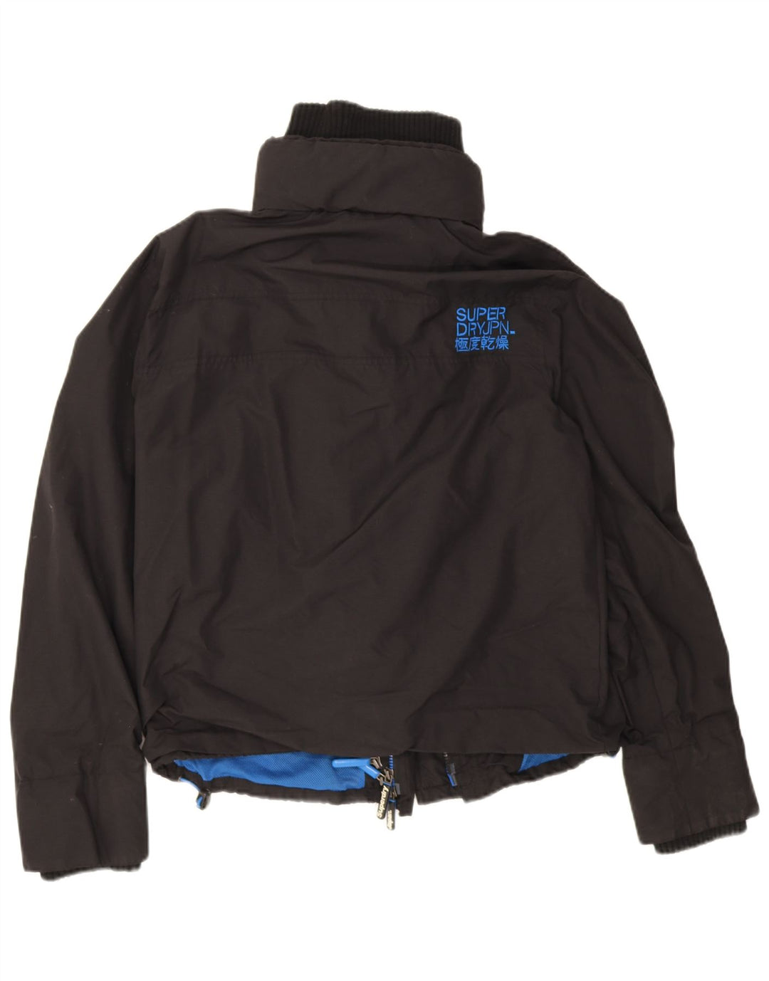 Superdry Womens The Windcheater Bomber Jacket UK 18 XL Sort Nylon