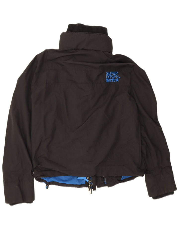 Superdry Womens The Windcheater Bomber Jacket UK 18 XL Sort Nylon