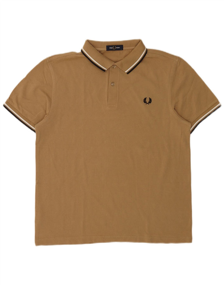 Fred Perry herre poloshirt stor beige bomuld
