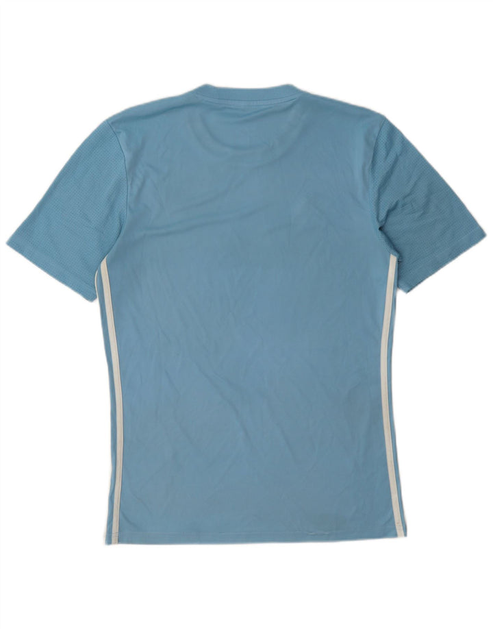 Adidas Herre Dri Fit Slim T-Shirt Top Lille Blå