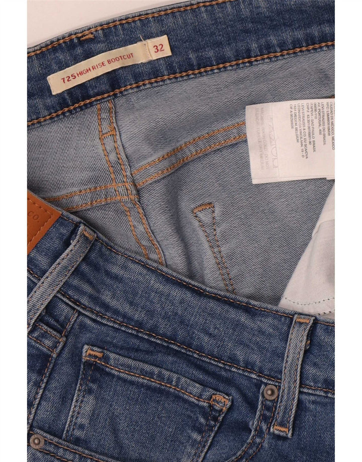 Levi's Dame 725 High Rise Bootcut Jeans W32 L30 Blå Bomuld