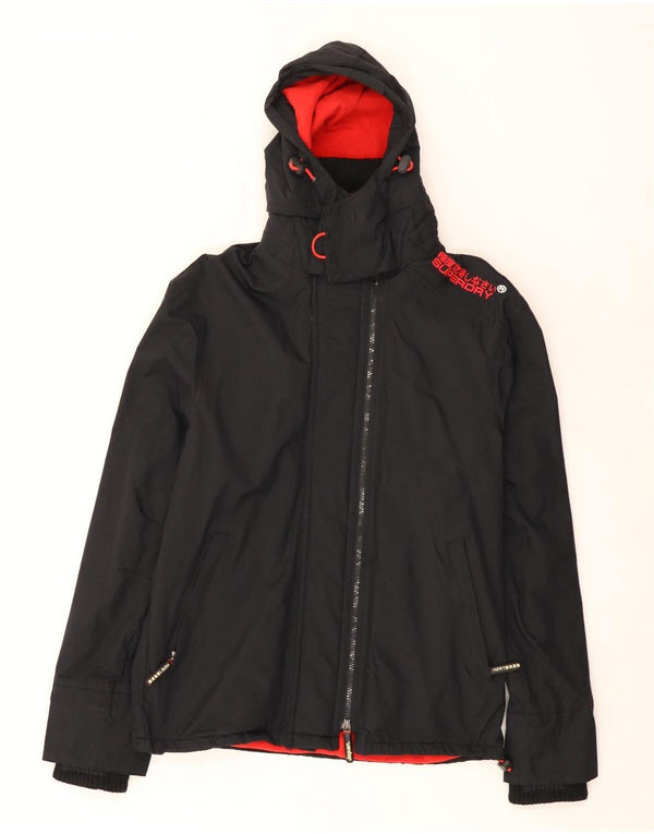 Superdry Graphic Windbreaker Jacket til kvinder UK 14 Medium Black