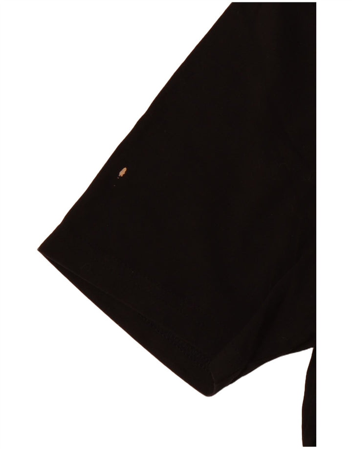 PUMA Grafisk T-shirt top til kvinder DK 10 Lille sort bomuld