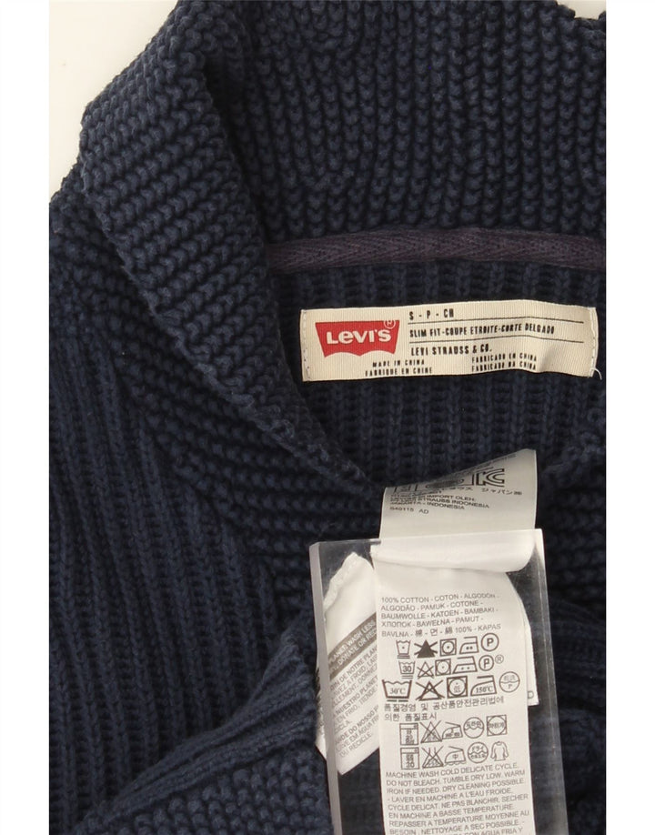 Levi's herre Slim Fit cardigan sweater lille marineblå bomuld