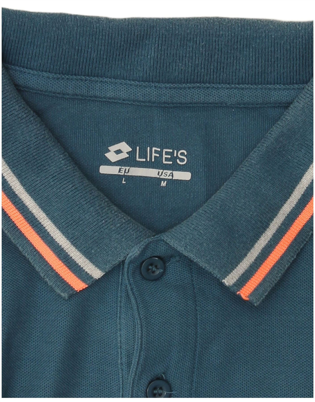Lotto Herre Polo Shirt Large Blue Colourblock
