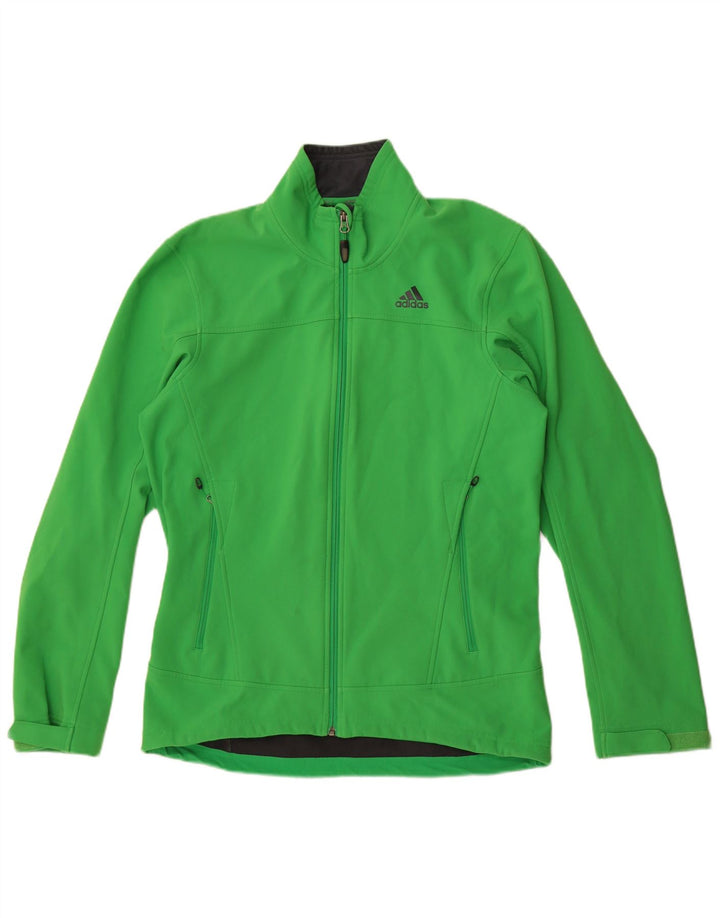 Adidas Træningsdragt til mænd Topjakke UK 40/42 Medium Green Polyester
