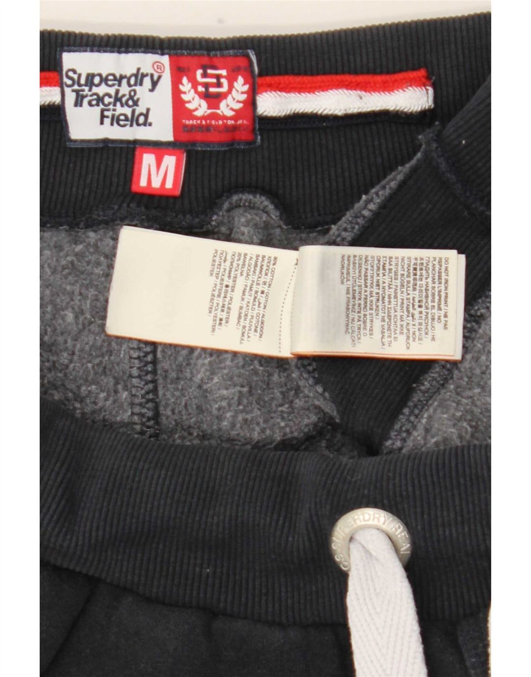Superdry Graphic Tracksuit Bukser til kvinder UK 14 Medium Black Bomuld