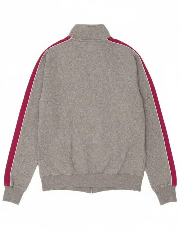 Nike træningsdragt topjakke til kvinder UK 16 Stor grå farveblok bomuld