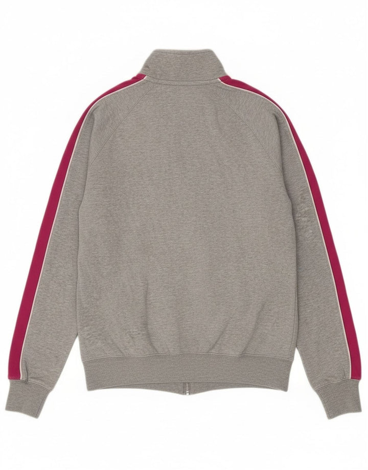 Nike træningsdragt topjakke til kvinder UK 16 Stor grå farveblok bomuld