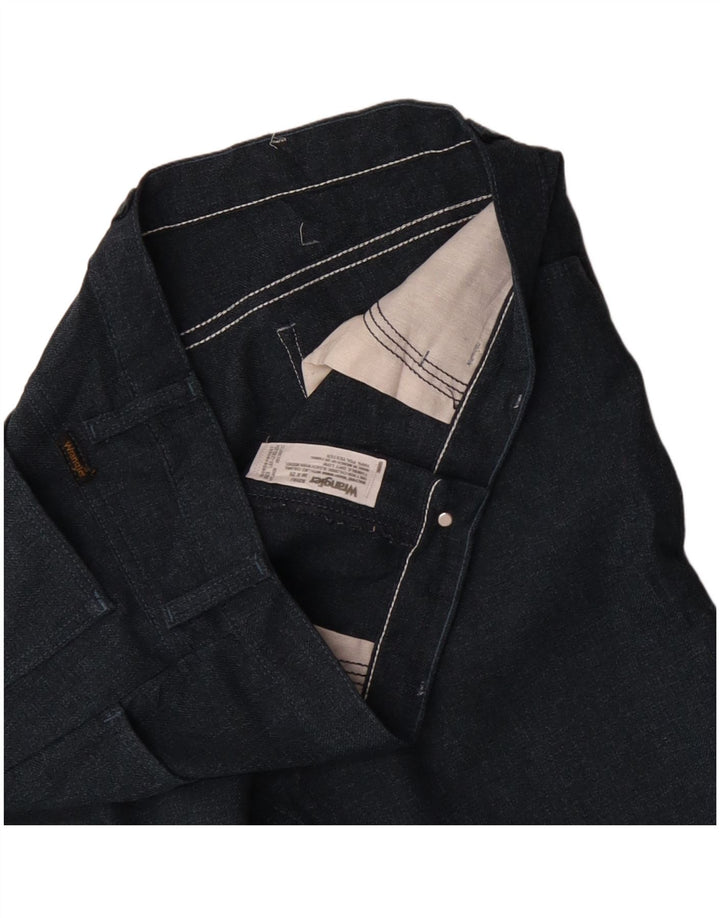 WRANGLER Straight Casual bukser til mænd W36 L29 Marineblå polyester